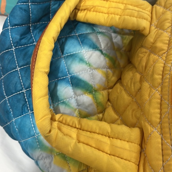 Blue and yellow MZ Wallace designer bag - Picture 4 of 7